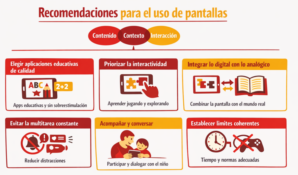 Recomendaciones uso pantallas